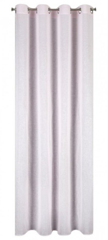 Zarter luftiger Vorhang für Kreise in Rosa 140 x 250 cm