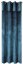 Luxusné zamatové závesy s volánmi modrej farby 140 x 250 cm