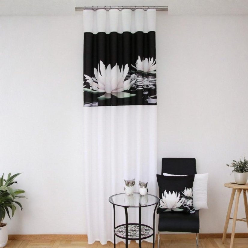 Záves s motívom lekna 250 cm