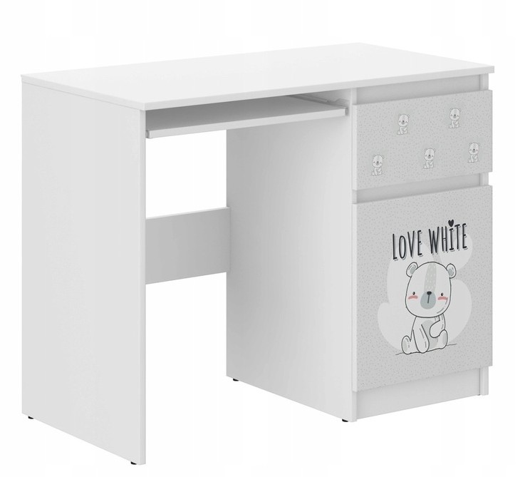 Scrivania per bambini con adorabile orsetto 77x50x96 cm