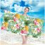 Strandtuch mit exotischem Blumenmotiv 100 x 180 cm