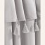 Tenda grigia ASTORIA con nappe per occhielli 140 x 280 cm