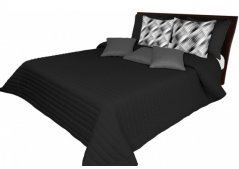 Přehoz přes postel černé barvy