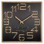 Дизайнерски стенен часовник в луксозна комбинация от дърво и черен цвят 60 см
