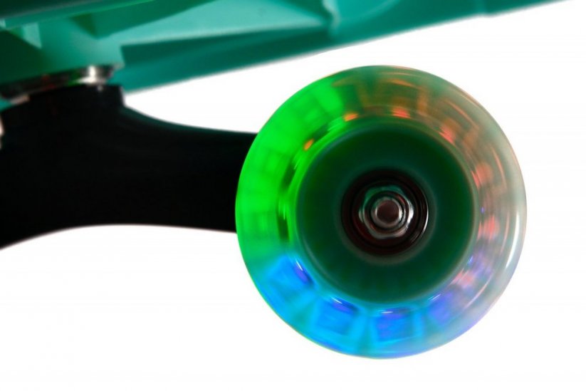 Gravitacijski skuter s svetlečimi kolesi - mint