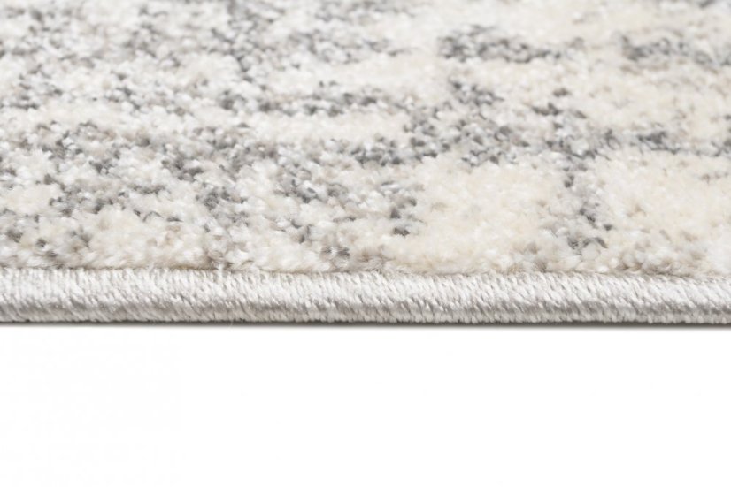 Covor de design crem cu model gri deschis