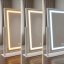 LUMI LED-es kozmetikai asztali tükör kiegészítő nagyító tükörrel, 30 x 40 cm