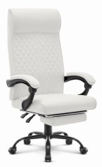 Luxus-Bürostuhl HC-1030 weißes Öko-Leder