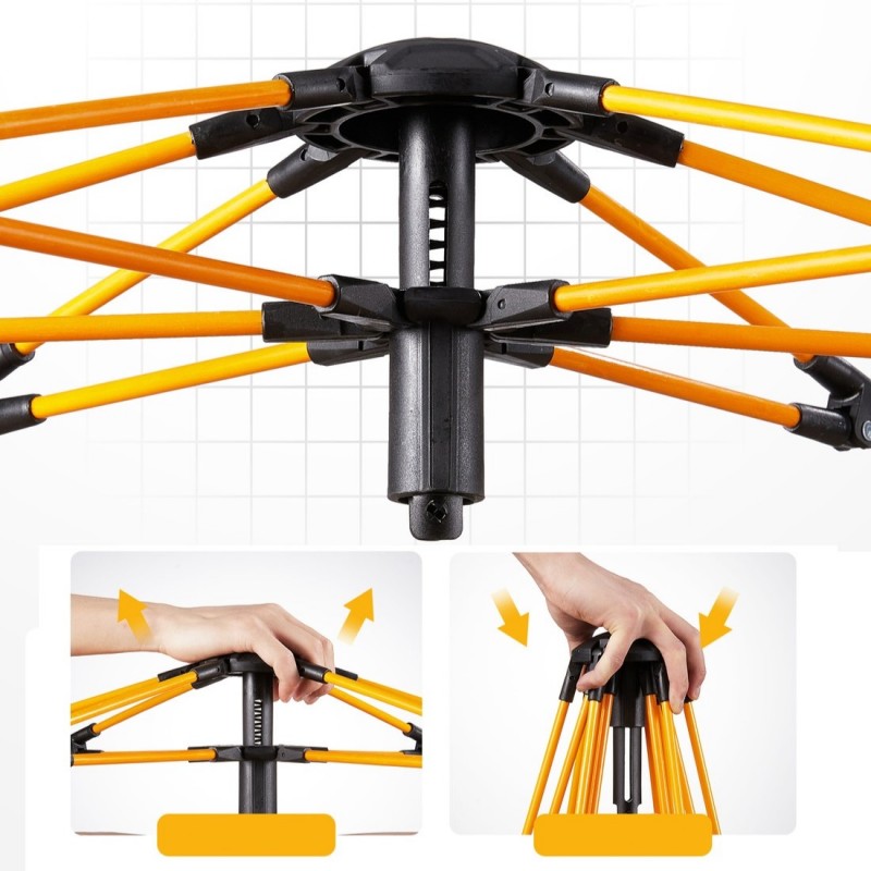 Cremefarbenes Campingzelt für 2-3 Personen 200 x 140 x 115 cm