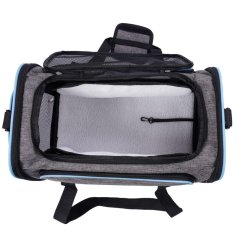 Összecsukható textil szállítóbox macskának és kutyának - 70 x 47 x 26 cm