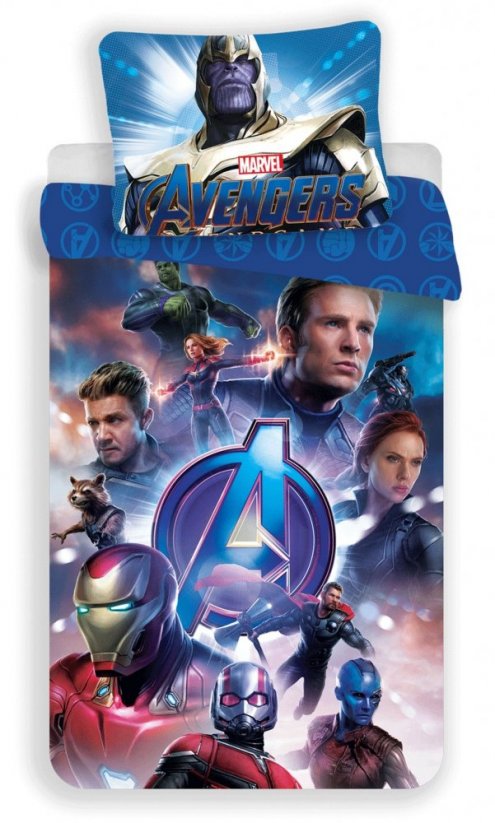 Bavlněné ložní povlečení pro chlapce s trendy motivem Avengers