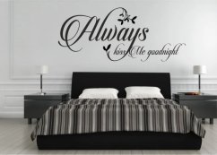Adesivo murale ALWAYS KISS ME GOODNIGHT