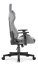 Herné ergonomické kreslo HC-2002 s nosnosťou 150 kg - sivé s fialovými detailmi