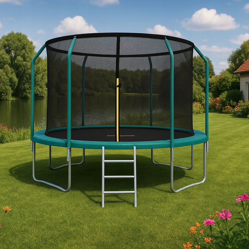 Trambulină de grădină Premium pentru copii cu plasă interioară 13FT - Ø 404 cm