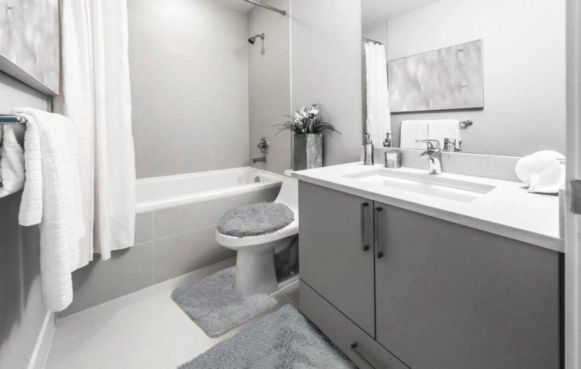 Kúpeľňová sadá koberčekov - svetlo sivá