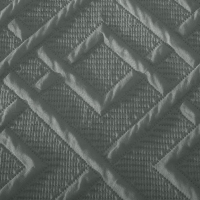 Moderno posteljno pregrinjalo z vzorcem v temno sivi barvi