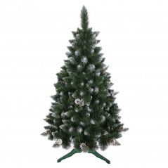 Weihnachtsbaum Kiefer mit Tannenzapfen und Kristallen 150 cm