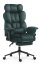 Ergonomski pisarniški fotelj HC-1037 z oporo za noge – zeleni žamet