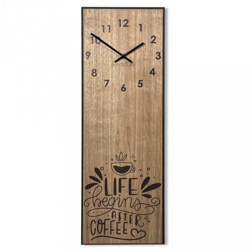 Hodiny do kuchyne drevené