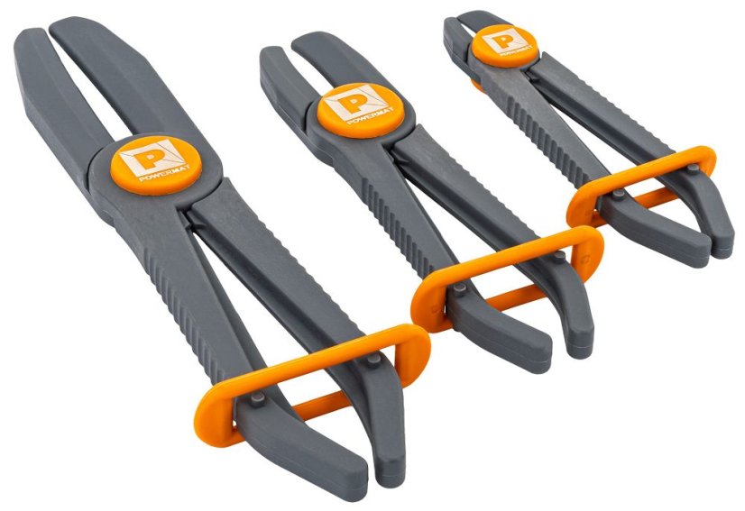 3 darabos tömlőfogó készlet - 255 mm, 190 mm, 160 mm