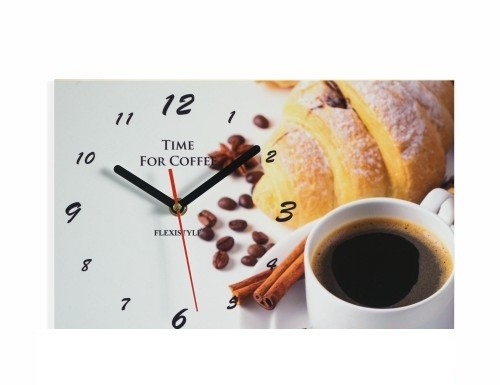 Sivé nástenné hodiny do kaviarne