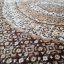 Exkluzívny hnedý vzorovaný koberec vo vintage štýle