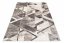 Vielseitiger moderner Teppich mit geometrischem Muster in Brauntönen