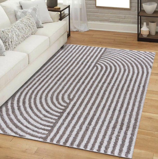 Dizajnový koberec v béžovej farbe Athos