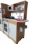 Cucina in legno per bambini con accessori e illuminazione a LED