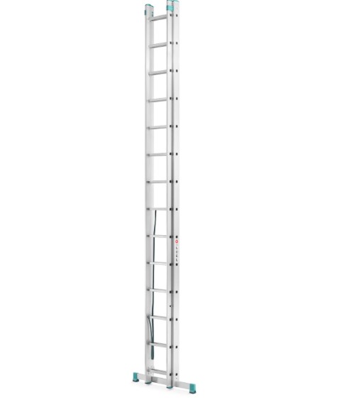 Dvodelna aluminijasta lestev 2 x 14 stopnic
