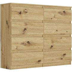 Komoda s 8 zásuvkami R-120-S8 - různé barevné varianty
