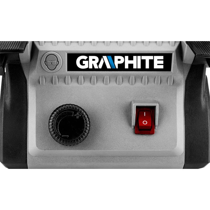 Mini polizor de banc fără fir 3 în 1 - polizor de banc, polizor, polizor cu ax flexibil 58G095 GRAPHITE