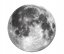 Okrasna stenska nalepka - luna 71 cm