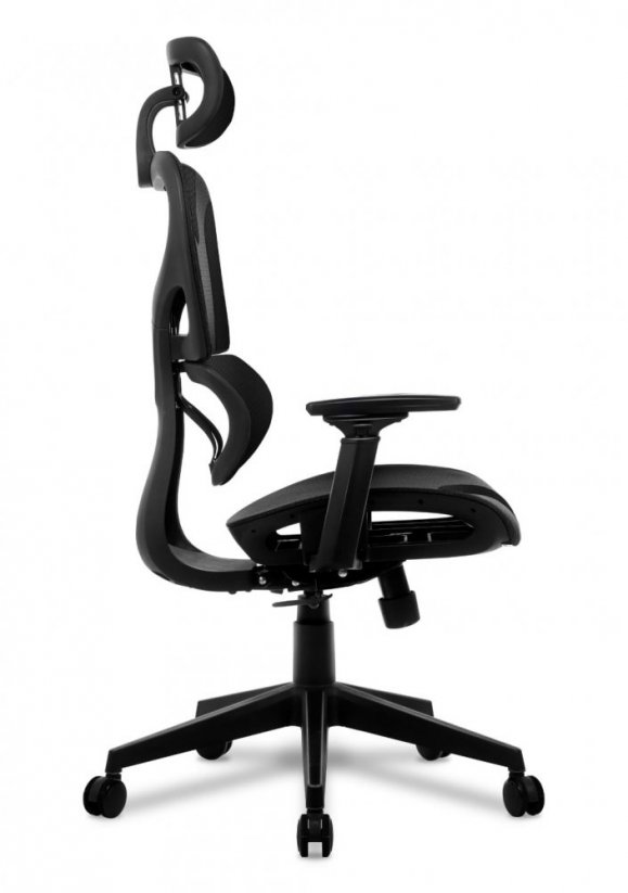 Геймърски стол в черно COMBAT 8.0 CARBON