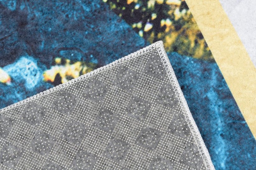 TOSCANA Modern kék szőnyeg absztrakt mintával - Méret: Szélesség: 140 cm | Hossz: 200 cm