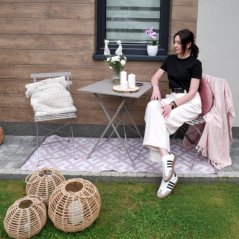 Összecsukható kerti szett, erkélykészlet - asztal + két szék