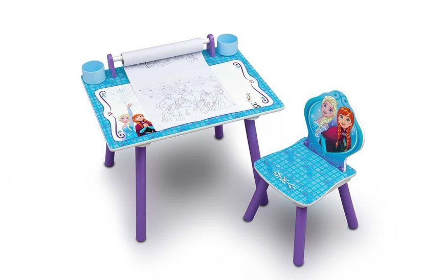 Dievčenský stôl a stolička na kreslenie v motíve Ľadové kráľovstvo
