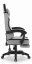 Ergonomikus játék- és irodai szék HC-1016 lábtartóval - szürke
