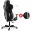 Удобен геймърски стол COMBAT 6.0 в черно-бяла цветова комбинация