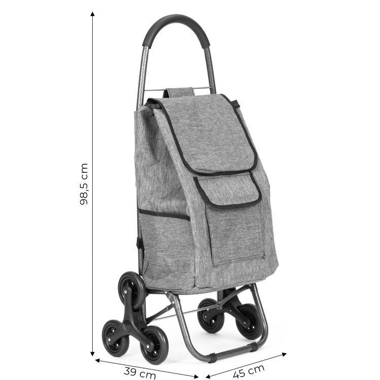 Összecsukható bevásárlókocsi hármas kerekekkel 33 l