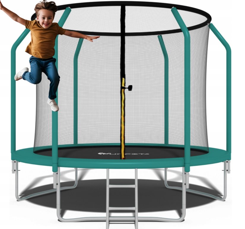 Prémiová zahradní trampolína pro děti s vnitřní sítí 2,4 m - Ø 252 cm