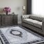 Exkluzivní koberec černé barvy ve vintage stylu