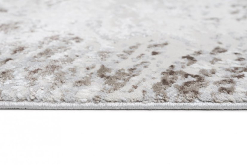 Krémovo-sivý dizajnový vintage koberec