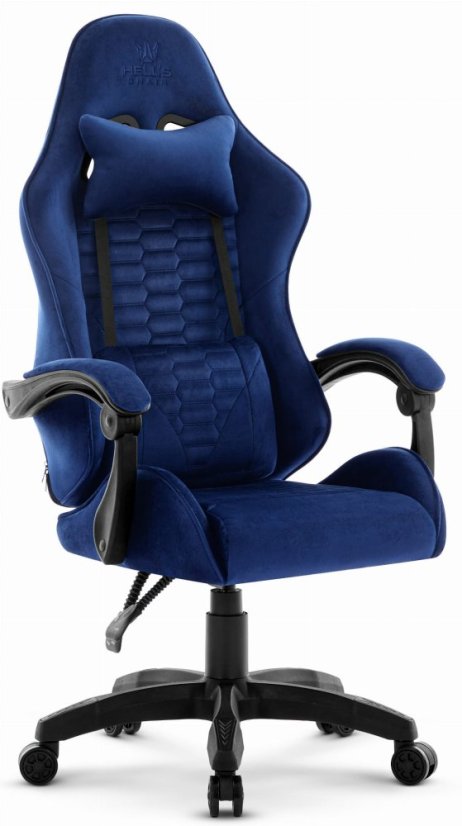 Gaming stol HC-1000 NAVY - žametna tkanina