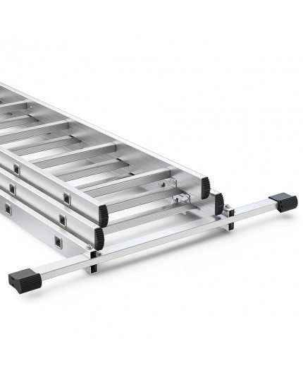 Multifunktionale Aluminium-Leiter, 3 x 7 Sprossen und 150 kg Belastbarkeit