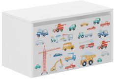 Kinder-Aufbewahrungsbox mit LKW-Motiv – 40 × 40 × 69 cm