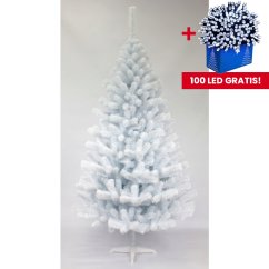 Albero natalizio di lusso, abete colore bianco 220 cm