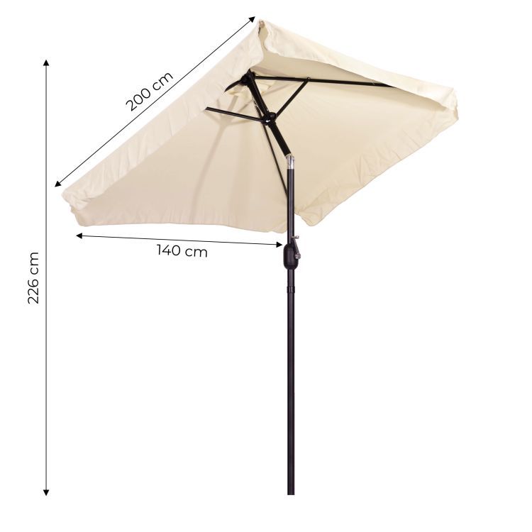Umbrelă de grădină bej 200 x 140 cm