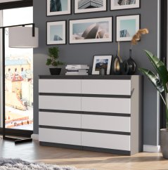 Moderne Schubladenkommode mit 8 Schubladen R-140-S8 - verschiedene Farbvarianten