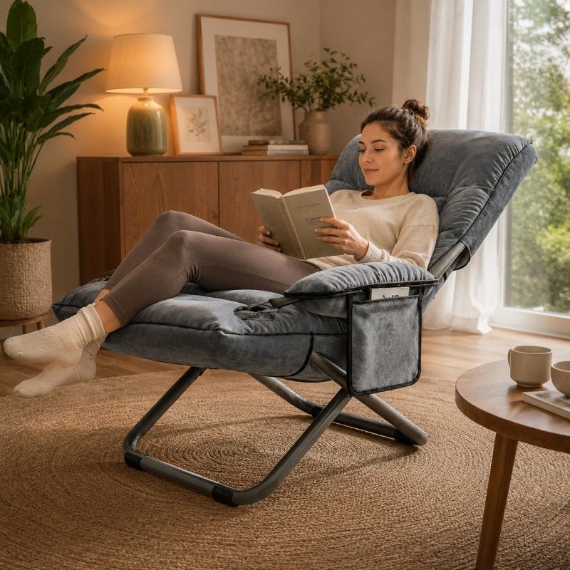 Čalúnené relaxačné kreslo do obývačky